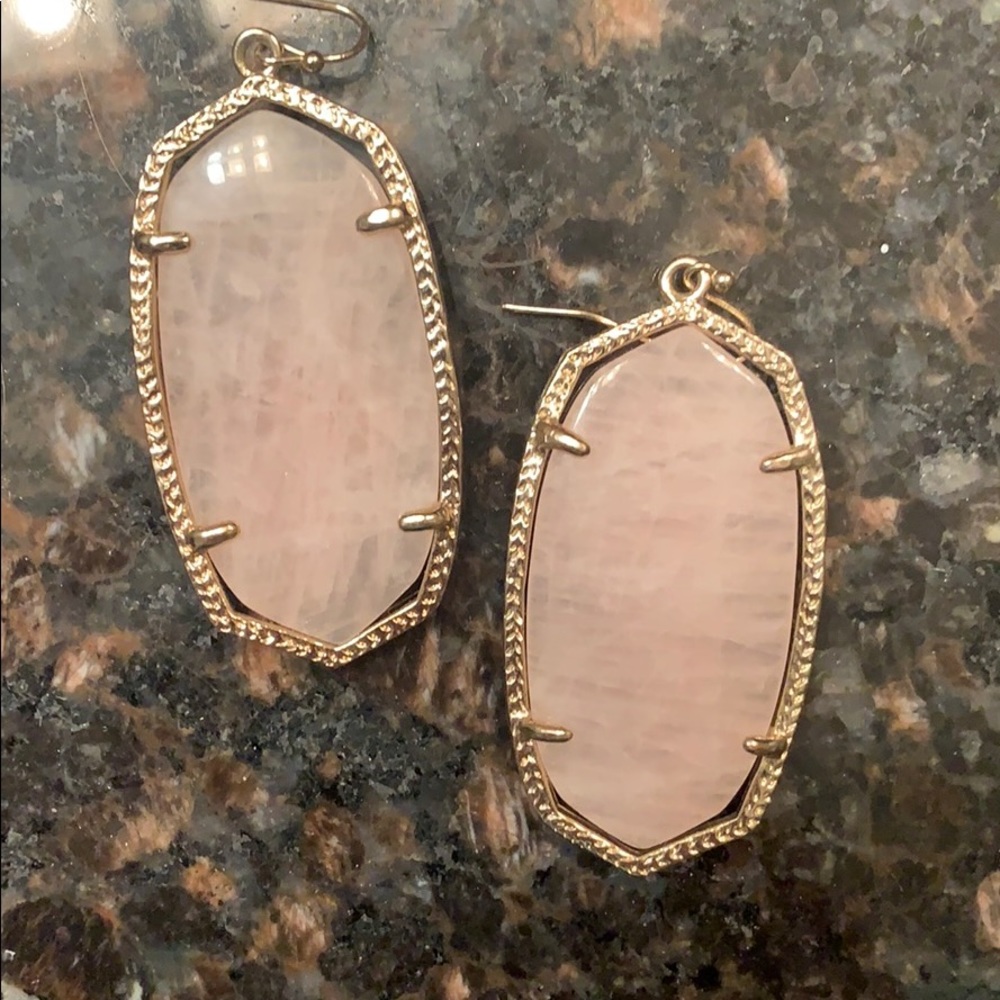 Pale pink earrings